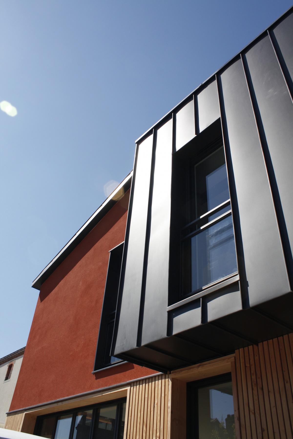 Extension et r�novation d'un vieux garage pierre