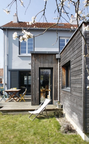 Extension bois et r�novation d'une maison