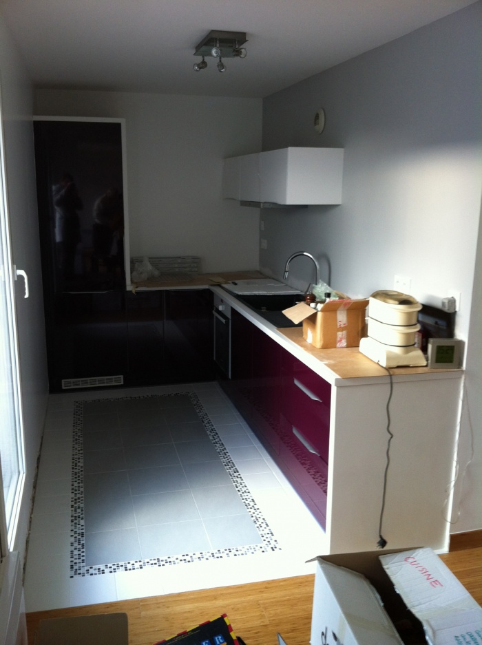 Nouvelle configuration d'une cuisine/sjour : En chantier